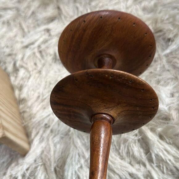 Wooden Earring & Ring Holder Rustic And Distressed - Picture 11 of 17